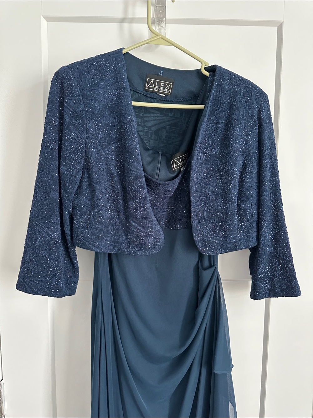 Alex Evenings Sparkling Bolero with Coordinating Dress